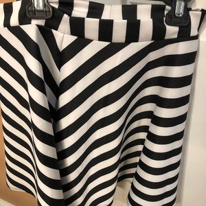 Black and white skirt